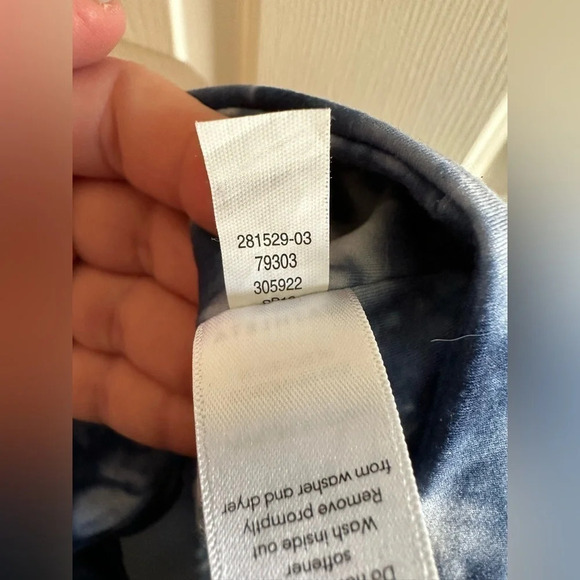 ATHLETA Blue Tie Dye Extra Small EUC Leggings Watercolor Yoga Stretch Tights - Picture 7 of 10